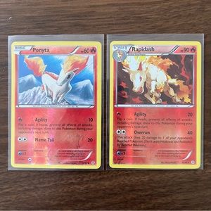Reverse Holo Ponyta and Rapidash Generations Pokémon Card Bundle Lot